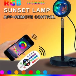 Indoor Lighting Explosion lamp remote control 16 Colour +APP sunset rainbow projection live photo atmosphere lamp