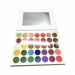 VMAE Wholesale No Logo 35 Colours White Box Luxury Eyeshadow Long Lasting Can Custom Private Label Makeup Eyeshadow Palette