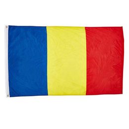 Romanian Flag High Quality 3x5 FT National Banner 90x150cm Festival Party Gift 100D Polyester Indoor Outdoor Printed Flags and Banners