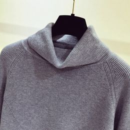 GIGOGOU Thick Turtlneck Cowl Neck Women Sweater Streetwear Knitted Pullovers Top Autumn Winter Clothes Christmas Sweater Pull 200924