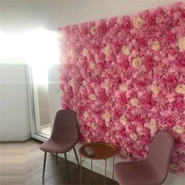 Ramadan Decorative Flower Panel for Wall Handmade Artificial Silk s Wedding Decor Party Christmas Backdrop 220311