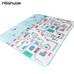 200*180CM Baby Play Mat Road Kid Rug Blanket Developing Mat Soft Floor Children Waterproof Pad Gym Activity Crawling Carpet LJ201113