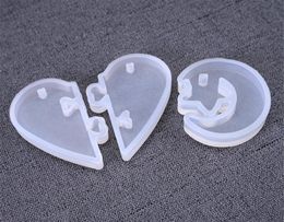 UV Resin Valentine Jewellery Liquid Silicone Mould Love heart Resin Charms Pendant Moulds For DIY Decorate Making Jewellery XB1