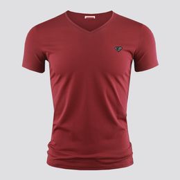 Men's T-Shirts T Shirt High quality pure cotton Tees & Polos comfortable crew V neck Men Women Three-dimensional metal triangle pattern short sleeve 8 styles to choose A32