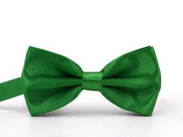 Bow ties Adjust the buckle solid color bowknot Occupational bowtie for Father s Day tie Christmas Gift 39 colors 2021