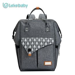 Leke Fashion Mummy Maternity Diaper Bag Large Nursing Bag Travel Backpack Designer Stroller Baby Bag Baby Care Nappy Backpack LJ201013