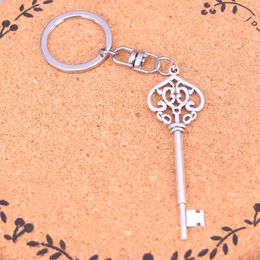 Fashion Keychain 69mm vintage skeleton key Pendants DIY Jewellery Car Key Chain Ring Holder Souvenir For Gift