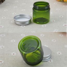 50pcs 30g green cream jar container ,cosmetic container,DIY plastic bottle,display bottle,1oz cosmetic packaging