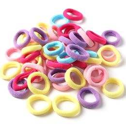 50pcs/Lot Girls 3.0 CM Nylon Elastic Scrunchies Rubber Bands Kids Hair Ropes Ring Ponytail Holder Hair Accessories