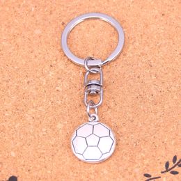 Fashion Keychain 18*21mm double sided football Pendants DIY Jewellery Car Key Chain Ring Holder Souvenir For Gift