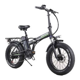 Off Road Tire Electric Snow Bike R8 Electric Bicycles 350W/500W/800W 48V Powerful Electric Bicycle Foldable With Back Carrier