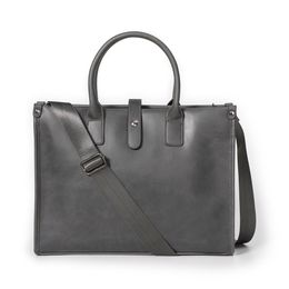 Men Briefcase Leather Luxury Designer Laptop Bag Office Large Handbag Capacity Male Shoulder Bags