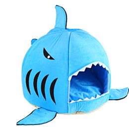 Hot Sell Mouse Shape Washable Cat Removable Cushion Pet Bed Shark House For Small Dog 201223