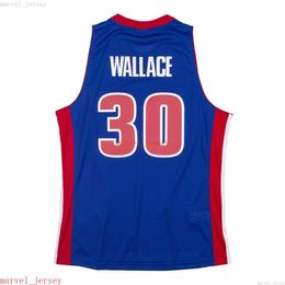 Custom Stitched Rasheed Wallace #30 Blue 2003-04 Swingman Jersey XS-6XL Mens Throwbacks Basketball jerseys Cheap Men Women Y