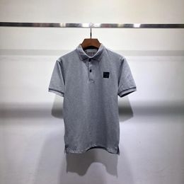 Cameraman Topstoney T-shirts 19fw Basic Polo Short Sleeve Stone Jason Statham Upper Body P Letter M-XXL Leisure Fashion Versatile New Style