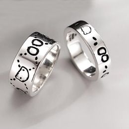 Fashion Unisex luxury Ring for Men Women Unisex Ghost Designer Rings Jewellery Sliver Colours