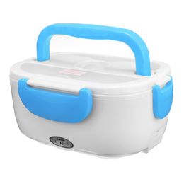 12/110/220V Portable Electric Heated Lunch Box Bento Boxes Car Food Rice Container Warmer For School Office Home Dinnerware 201029