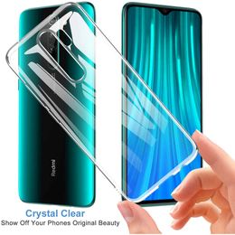 Transparent Silicone Cases For Xiaomi Redmi Note 8 T Pro Mi 10 9 SE Lite 9S 7 7A 8A K30 K20 9T 8T A3 Mi10 Cover Phone Accessories