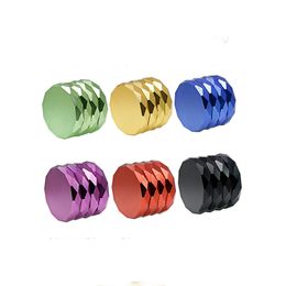 Colorful Herb Grinder Diamond Shape 4 Layers 63mm Diameter Aluminium Alloy Grinders For Tobacco Grinder Smoking Accessories GR307