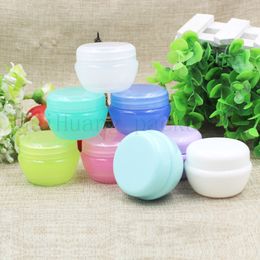 100pcs 5g 10g 20g plastic bottle jars containers with transparent Colour for storage,more cream tin skin nail art