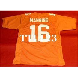 3740 TENNESSEE VOLUNTEERS #16 PEYTON MANNING CUSTOM College Jersey size s-4XL or custom any name or number jersey