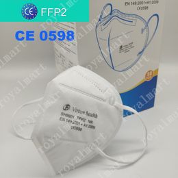 FFP2 CE Certificate Mask KN95 Designer Face Mask N95 Respirator Filter Anti-Fog Haze and Influenza Dustproof Full Protective