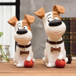 Funny Dog Piggy Bank Figurines Resin Coin Bank Money Boxes Home Decoration Accessories Miniature Model Kids Toys Save Money Gift LJ201212