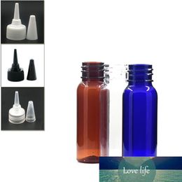 20ml empty clear/amber plastic pet bottle with white/black/transparent twist-open dispensing cap X 10