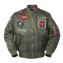 2020 outono top gun us navy letterman varsity baseball piloto air force flight college tático militar jaqueta militar para homens lj201013