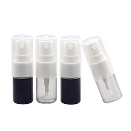 Free Shipping 100pcs/lot 6ml clear Blue Plastic Spray Perferfume bottles Parfume Toner Empty packing small