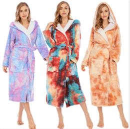 Womens robes Coral velvet sleepwear gowns bathrobe women brand sleepwear kimono warm bath robe home wear bathrobes klw5910