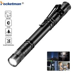 Flashlights Torches 5000LM Mini Portable Small Penholder Led Night Walking Lighting Car Maintenance Work Linterna Torch Waterproo