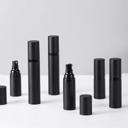 15ml 30ml 50ml 24pcs Black Airless Perfume Pump Bottle ,Lotion Cream ,Matte Travel Spray