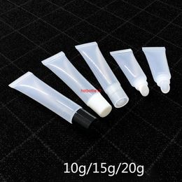 10g 15g 20g Lip Gloss Container Plastic Lipstick Cream Bottle Empty Balm Tube Refillable Makeup Packaging Free Shippingshipping