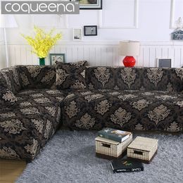 2 pieces Covers for Corner Sofa Chaise Longue Angled Sofa Sectional Slipcover Universal Stretch Elastic L Shaped Couch Covers LJ201216