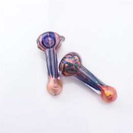 DHL!!! US Colour Glass Spoon Pipe 4.5inches Glass Water Pipes Heady Glass Pipes For Dry Herb Smoking Accessories Dab Oil Rigs