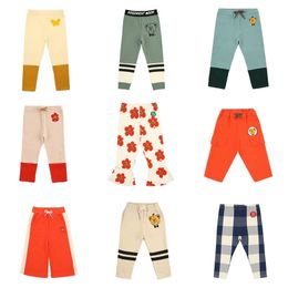 2020 New Autumn Bebe Kids Pants Korea Brand Boys Clothes Girls Leggings Mosquito Cotton Bloom Trousers Baby Jeans Cotton Overall LJ201019