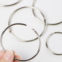 500Pcs/lot 50mm Book Hoop Binding Rings Binder Hoops Loose Leaf Ring Scrapbook Album DIY Keyring