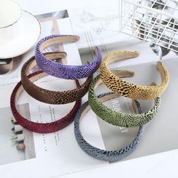 Hair Accessories For Women Leopard Sponge Bezel Head Hoop Hair Bands Thick Hairband Fashion Headwear Headband