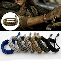 Outdoor Gadgets Adjustable Survival Emergency Bracelet 550 Paracord Cord Bracelet Weaving Cord For Camping Hiking Outdoor Accessories