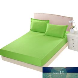 100% Cotton Fitted Sheet Green Colour Bed Sheet For Single Double Bed Kids Adults XF635-5