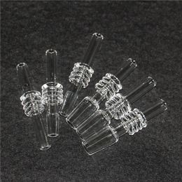 Hookahs Quartz Tip for Nectar Drip Tips Domeless Quartz Nail 10mm 14mm 18mm Dab Straw Set