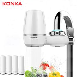 KONKA Mini Tap Water Purifier Kitchen Faucet Washable Ceramic Percolator Water Philtre Filtro Rust Bacteria Removal Replacement Y200320