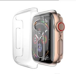 For Apple Watch Series 4 For 40mm/44mm Luxury Crystal Ultra Thin Hard PC Plastic Transparent Clear Transparent Case Cover Bumper