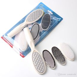 4 in 1 Replaceable Feet Rasps Callus Remover File Professional Hard Dead Skin Remover Pedicure Tools Exfoliate Foot Care Kit For N ail Art