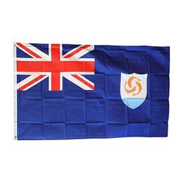 Anguilla Flag High Quality 3x5 FT 90x150cm Flags Festival Party Gift 100D Polyester Indoor Outdoor Printed Flags Banners