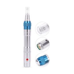 Auto Microneedling Derma Pen Cordless Derma Stamp Micro Needle Dermapen DP13 Home Use Skincare with 10pcs Cartridges by Air Shipping