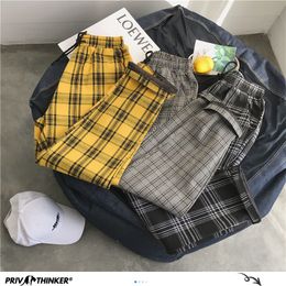 Privathinker Harajuku Plaid Pants For Women Trousers Streetwear Woman Harem Pants Autumn Ladies Causal Pants Plus Size 201119