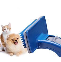 Pet Dog Grooming Automatic Hair Removal Comb Push Plate cat Massage Anti Shedding Comb One-Click