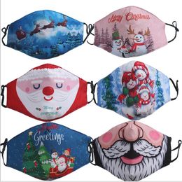 Christmas Face Masks 3D Printing Winter Mouth Cover Thickening Snowman Xams Masks Adult Fashion Anti Dust Face Masks LSK1675
